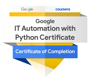 Google IT Automation Certificate